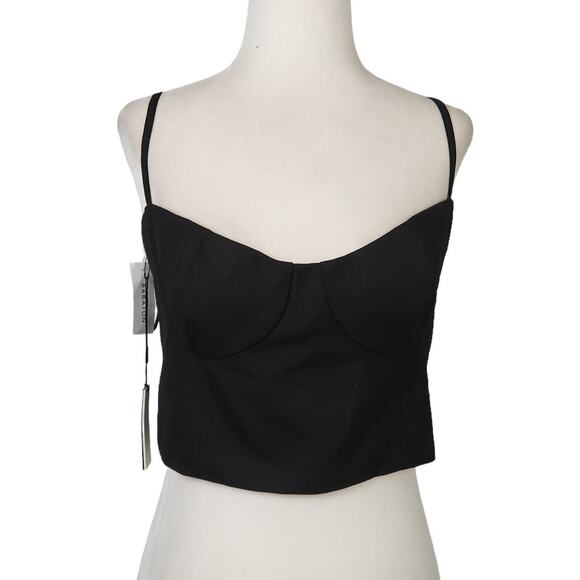 Aritzia Babaton Meta Camisole Black Large NWT - Picture 1 of 9